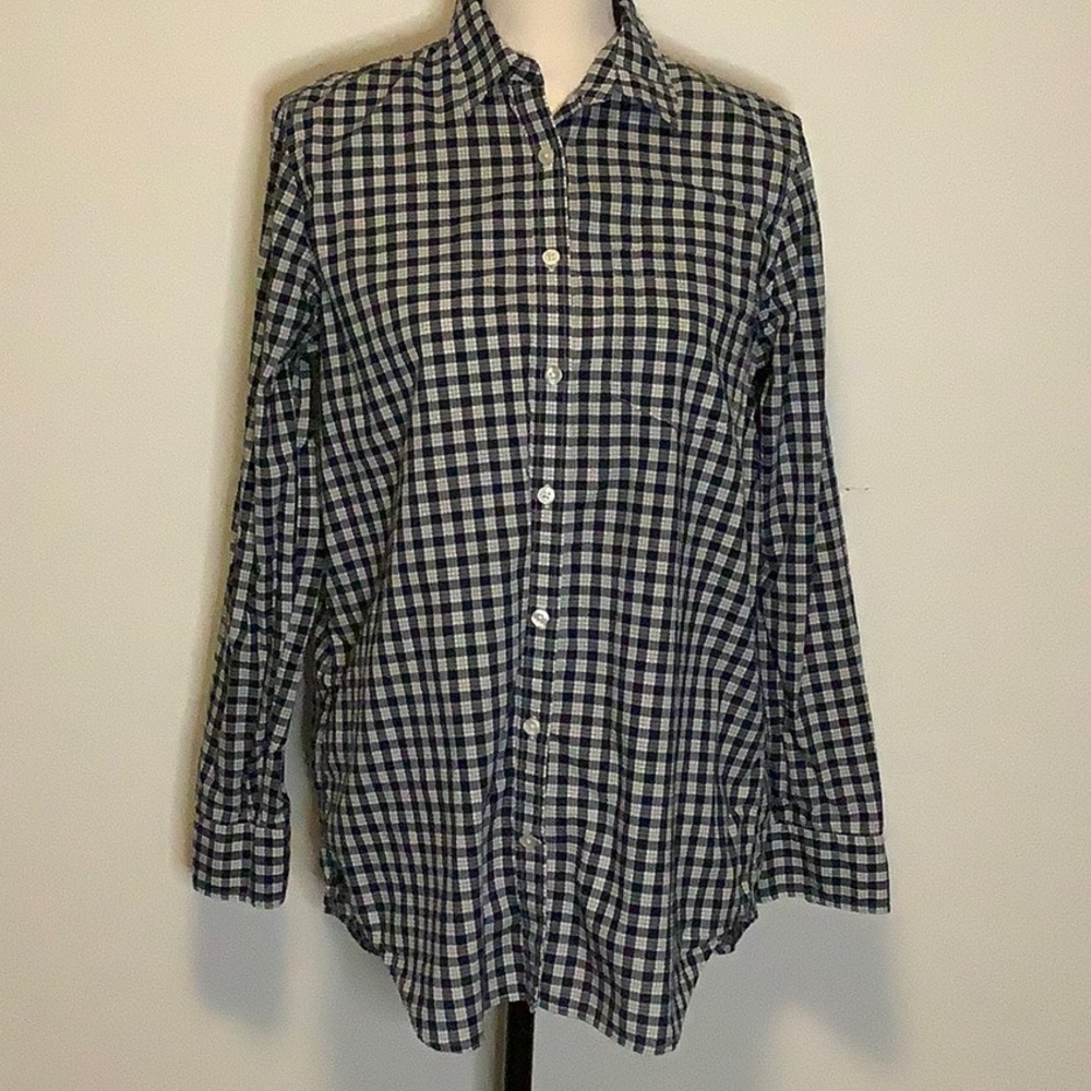 Banana Republic checkered button down shirt